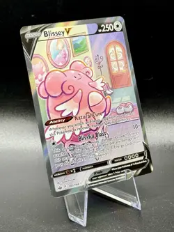 Blissey V (Alternate Full Art) 183/198 UR Pokemon Chilling Reign Holo NM - Image 1