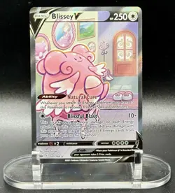 Blissey V (Alternate Full Art) 183/198 UR Pokemon Chilling Reign Holo NM - Image 2