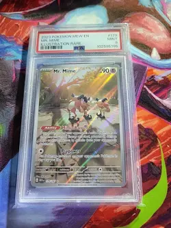 Mr Mime 179/165 Alternative Art IR Illustration Rare Pokemon Card PSA 9 - Image 1