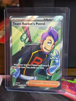 Pokemon TCG Team Rockets Petrel SV Destined Rivals Ultra Rare Full Art - Image 1