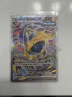 Pokemon Iron Hands ex 154/131 Prismatic Evolutions Full Art Holo 230HP - Image 1