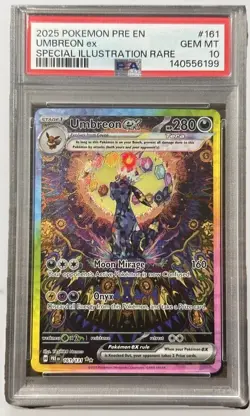 Pokemon TCG Umbreon EX 160/131 Prismatic Evolutions Card PSA 10 Gem Mint - Image 1