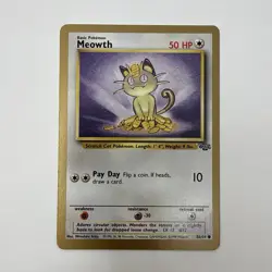 Pokemon Meowth Gold Border Promo 10 WOTC 1999 Black Star Promo LP/MP - Image 3