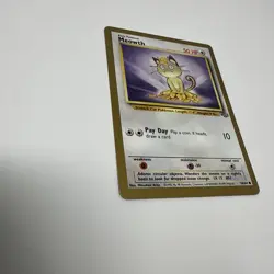 Pokemon Meowth Gold Border Promo 10 WOTC 1999 Black Star Promo LP/MP - Image 4
