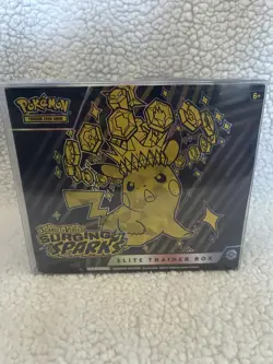 SEALED Pokemon TCG- Scarlet & Violet Surging Sparks ETB w/ plastic case - Image 1