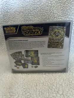 SEALED Pokemon TCG- Scarlet & Violet Surging Sparks ETB w/ plastic case - Image 3