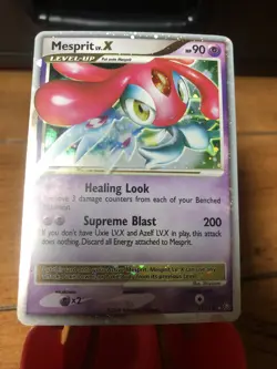 2008 Pokemon Diamond & Pearl Legends Awakened #143/146 Mesprit LV.X Holo MP/LP - Image 1