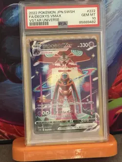 POKEMON DEOXYS VMAX FULL ART 222/172 VSTAR UNIVERSE JAPANESE PSA GEM MINT - Image 1