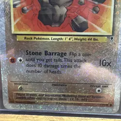 Pokemon Geodude 77/110 Reverse Holo Legendary Collection NM - Image 3