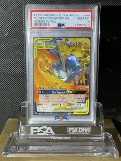 2019 POKEMON SUN & MOON HIDDEN FATES #44 MLTRS/ZPDS/ARTCN.GX HIDDEN FATES PSA 10 - Image 4