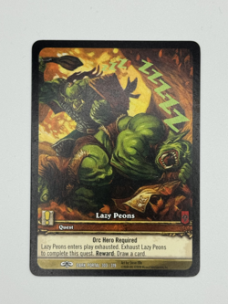 World of Warcraft TCG Dark Portal 303/319 Extended Art Lazy Peons - Image 1