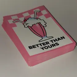 Milkshake Better than Yours Pack of 50 Trading Card Sleeves for Pokemon, MTG etc - Image 3
