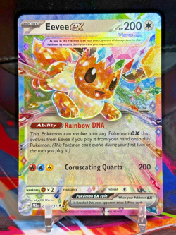 Pokemon TCG PRISMATIC EVOLUTIONS 2 Card Lot - Eevee ex 075 + Flareon ex 014 - Image 1
