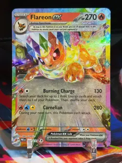 Pokemon TCG PRISMATIC EVOLUTIONS 2 Card Lot - Eevee ex 075 + Flareon ex 014 - Image 3