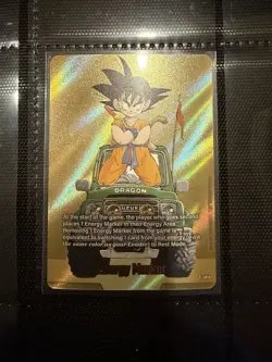 Dragon Ball Super Fusion World Card Game Gold Energy Marker Son Goku E-48 Manga - Image 1