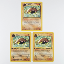 Pokemon Kabuto 1st Edition Lot Of 3 Cards Fossil 50/62 Vintage TCG 1999 LP/MP - Image 1