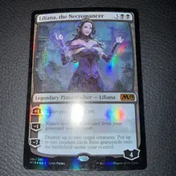 Magic the Gathering Liliana, the Necromancer Core Set 2019 Foil - Image 1