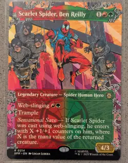 Scarlet Spider, Ben Reilly (Borderless) 214 Regular Marvel's Spider-Man Magic NM - Image 1