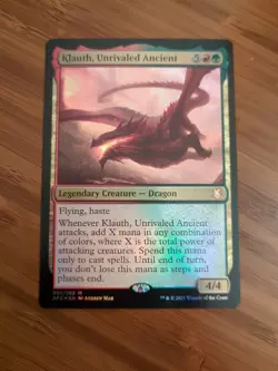 MTG Klauth, Unrivaled Ancient the List Reprints Foil - Image 1