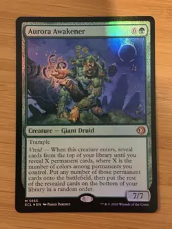 Magic The Gathering MTG Aurora Awakener 165 FOIL Lorwyn Eclipsed NM - Image 1