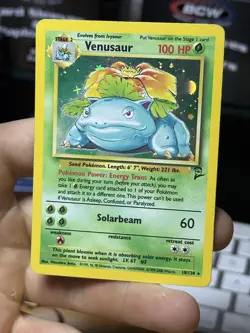 Venusaur 18/130 Base Set 2 2000 Holo Rare WOTC Pokemon Card TCG - Image 3