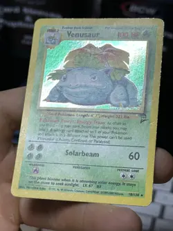 Venusaur 18/130 Base Set 2 2000 Holo Rare WOTC Pokemon Card TCG - Image 5