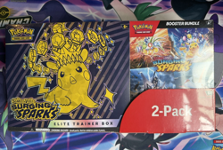 Pokemon Surging Sparks ETB + Booster Bundle Costco 2-pack Factory Sealed - Image 1