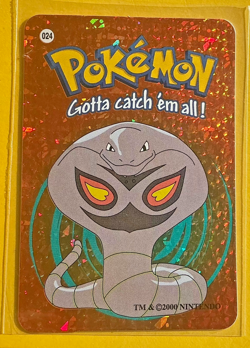 💥 L👀K 💥 ARBOK Pokemon Pocket Monsters Japanese Vending Prism Sticker Holo - Image 1