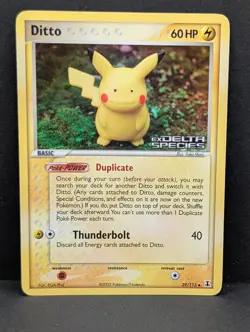 Ditto - (Pikachu) 39/113 Delta Species Reverse Holo Rare Pokemon TCG Nintendo NM - Image 1