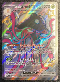 Toedscruel ex Full Art UR 213/091 Pokemon TCG S&V Paldean Fates Shiny Ultra Rare - Image 2
