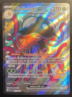Toedscruel ex Full Art UR 213/091 Pokemon TCG S&V Paldean Fates Shiny Ultra Rare - Image 3