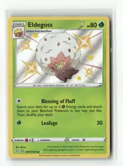 Pokemon TCG Shining Fates Eldegoss SV011/SV122 Shiny Holo Rare NM - Image 1