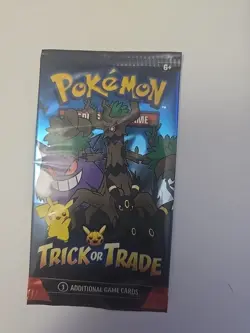 Pokemon TCG Trick or Trade Booster Pack 2024 Halloween 3 Cards Factory Sealed - Image 1