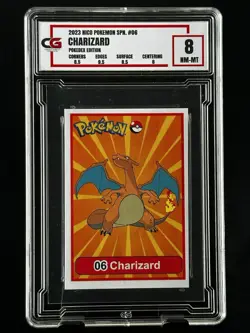 2023 Pokemon BGS PSA CGC Nico CG 8 Charizard Red Sticker 6 Nintendo - Image 1