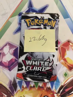 Very Heavy! 22.66g Pokemon TCG SV10.5 White Flare Booster Pack Sealed! - Image 2