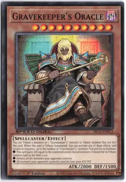 Yugioh - Gravekeeper's Oracle SBC2-ENF13 1st Edition - Speed Duel: Battle City F - Image 1