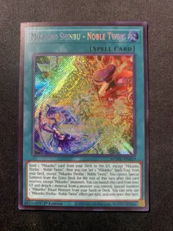 YuGiOh! Mikanko Shinbu - Noble Twins MZMU-EN019 Secret Rare Maze Of Muertos NM - Image 1