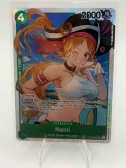 One Piece Nami 2000 Power SR Character OP14-031 Blocker Full Art Bandai English - Image 1