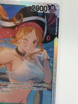 One Piece Nami 2000 Power SR Character OP14-031 Blocker Full Art Bandai English - Image 2