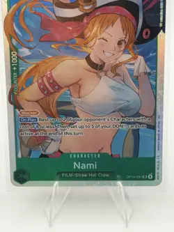 One Piece Nami 2000 Power SR Character OP14-031 Blocker Full Art Bandai English - Image 3