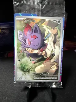 N's Zorua 189 Sv: Scarlet & Violet Promo Cards Holo Sealed - Image 1
