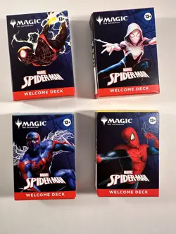 Magic The Gathering Marvel Spider-Man Welcome Deck Lot Of 4 Missing Cards READ - Image 1