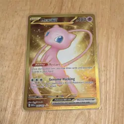 Pokemon Mew EX 180 HP 202/165 Holo Psychic EX Rule Basic Card English - Image 1