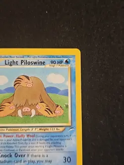 Pokemon TCG Light Piloswine Neo Destiny 26/105 Unlimited Rare Regular Card LP - Image 3