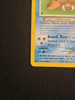 Pokemon TCG Light Piloswine Neo Destiny 26/105 Unlimited Rare Regular Card LP - Image 5