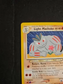 Pokemon Neo Destiny Light Machoke Card 49/105 Regular NM Condition - Image 2