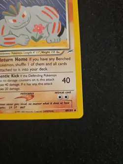 Pokemon Neo Destiny Light Machoke Card 49/105 Regular NM Condition - Image 4