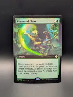MTG - Contest of Claws - FOIL EXTENDED ART - Sorcery - LCC #24 - Rare - Image 1