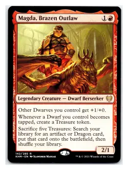 Magda, Brazen Outlaw R Kaldheim 142 NM - Image 1