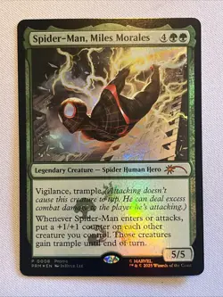 MTG Spider-Man Miles Morales P0008 Foil Promo Mythic Rare Marvel Kit - Image 1